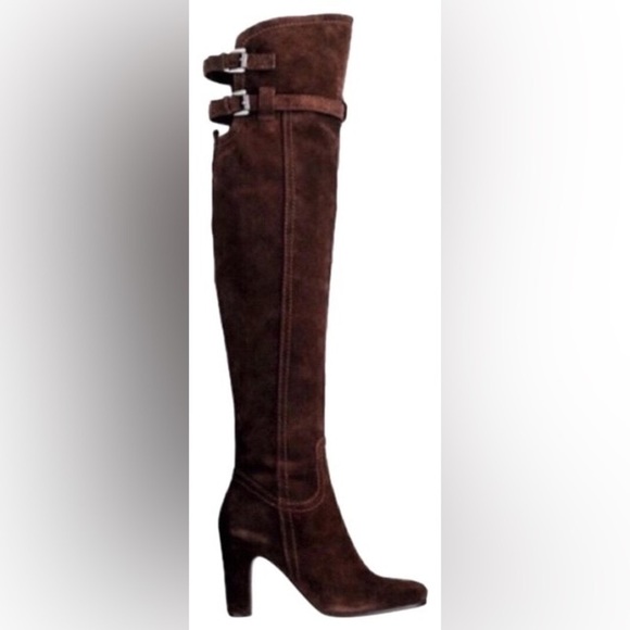 Sam Edelman Brown Suede Over-the-Knee "Sutton" Boots - Picture 1 of 11